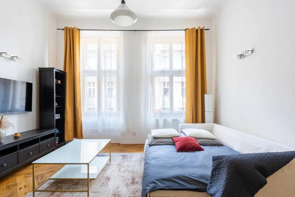 Spacious Apartment With Balcony At Wenceslas Sq Praga Zewnętrze zdjęcie
